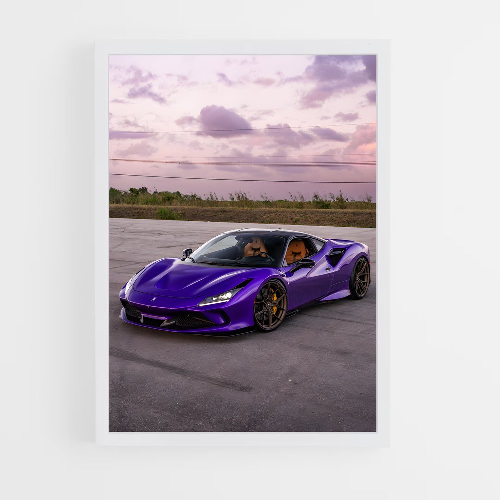 Poster Tributo Quatre – affiche Ferrari (vue 3)